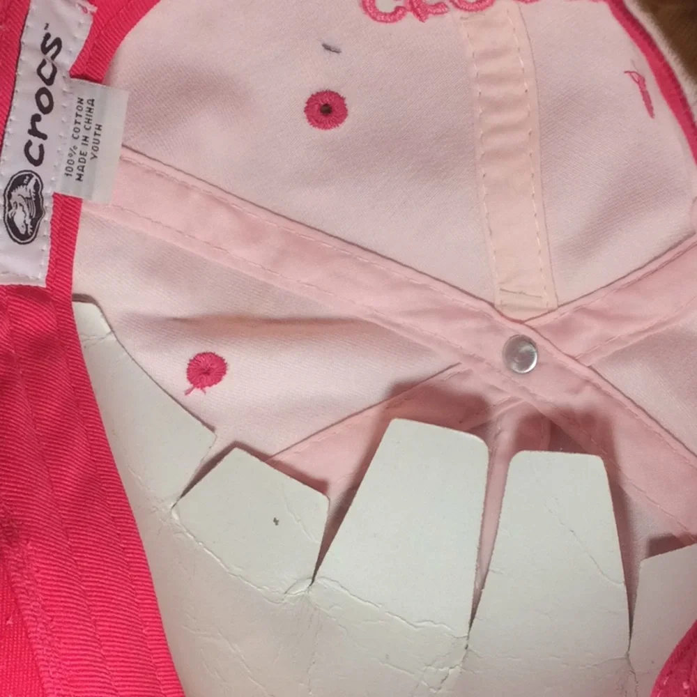 Pink Youth size Crocs Hat, NWT